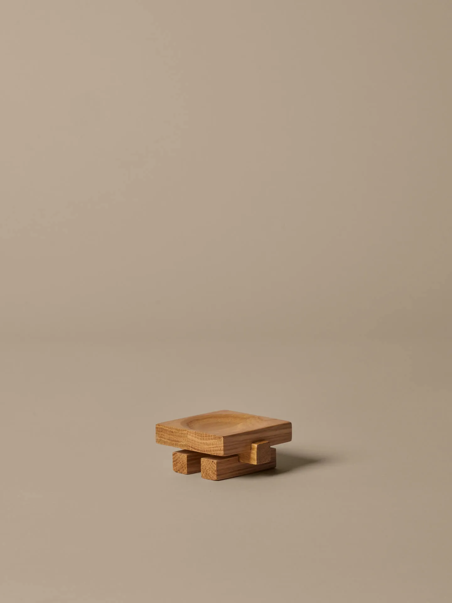 Moku Tablett, Unbehandelte Eiche, 7x8 cm Ferm Living