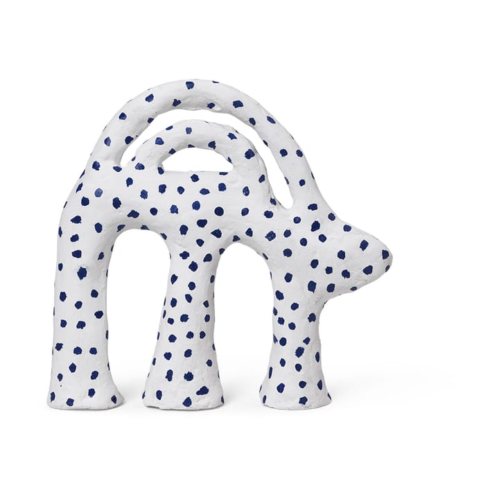 Mumbo Skulptur 14,5 x 18,5cm, White-blue Ferm Living