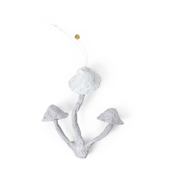 Mushroom ornament Weihnachtsbaumanhänger, Faded white Ferm Living
