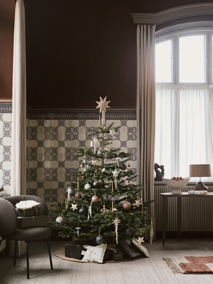 Mushroom ornament Weihnachtsbaumanhänger, Faded white Ferm Living