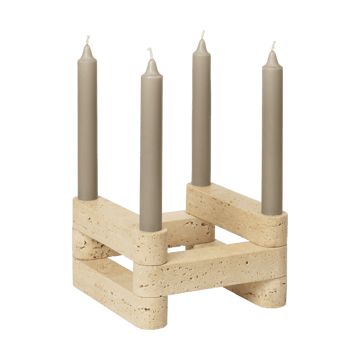 Newel modul Kerzenhalter 6 Teile
 - Travertine - Ferm Living