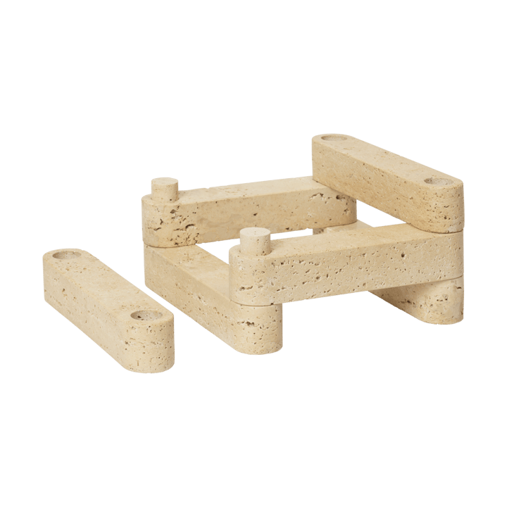 Newel modul Kerzenhalter 6 Teile
, Travertine Ferm Living