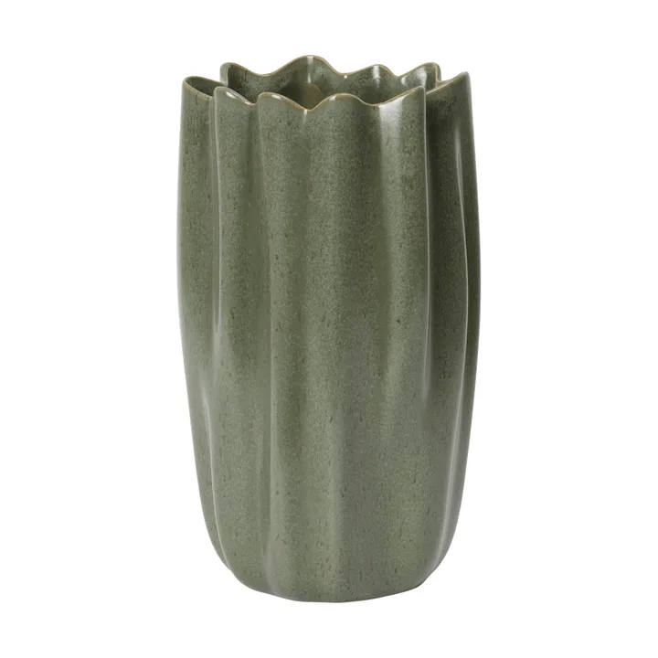 Nium Vase - Dark sage, 23 cm - Ferm Living