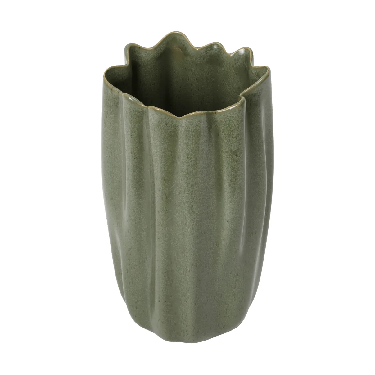 Nium Vase, Dark sage, 23 cm Ferm Living