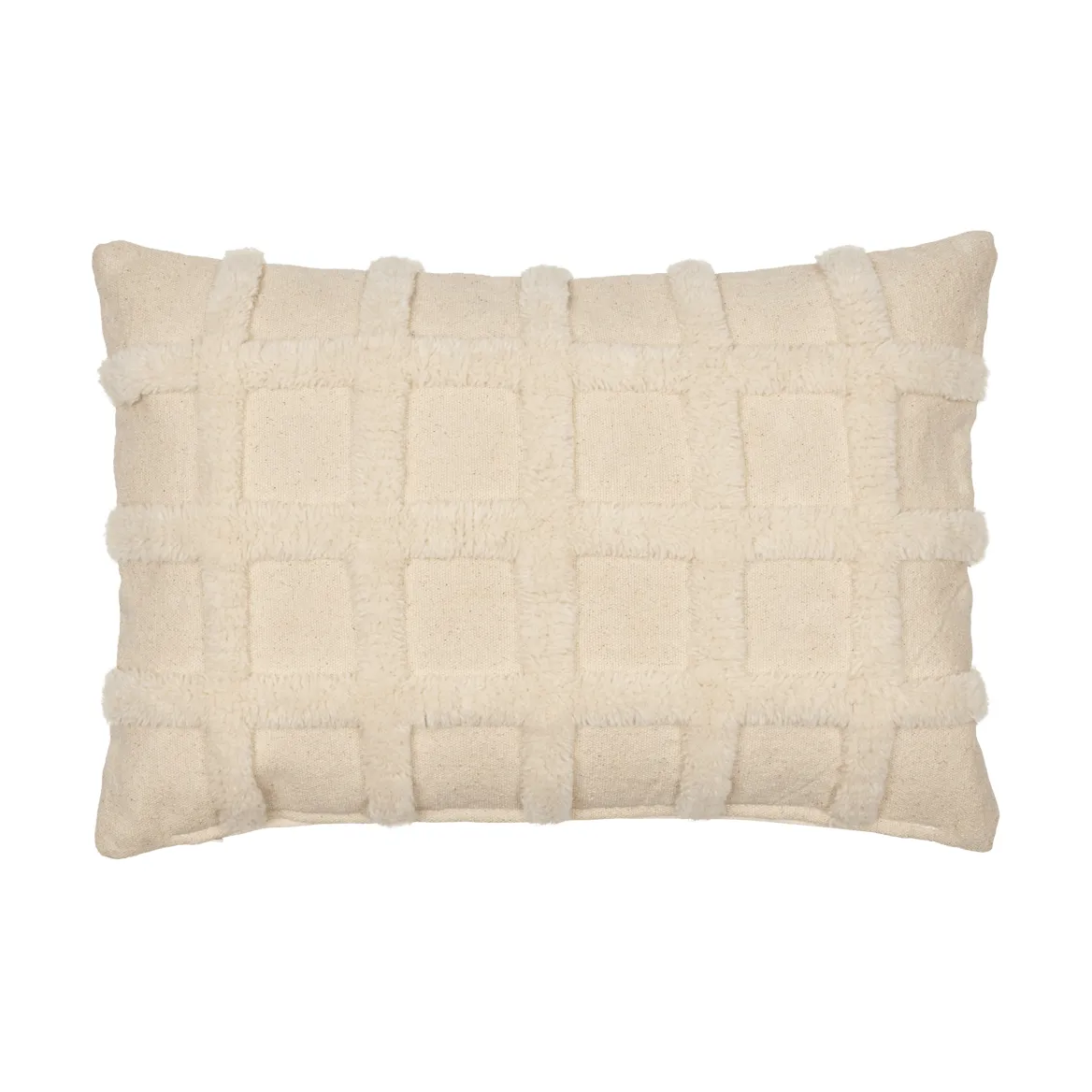 Norte Grid Kissen, Off-white, 40x60 cm Ferm Living
