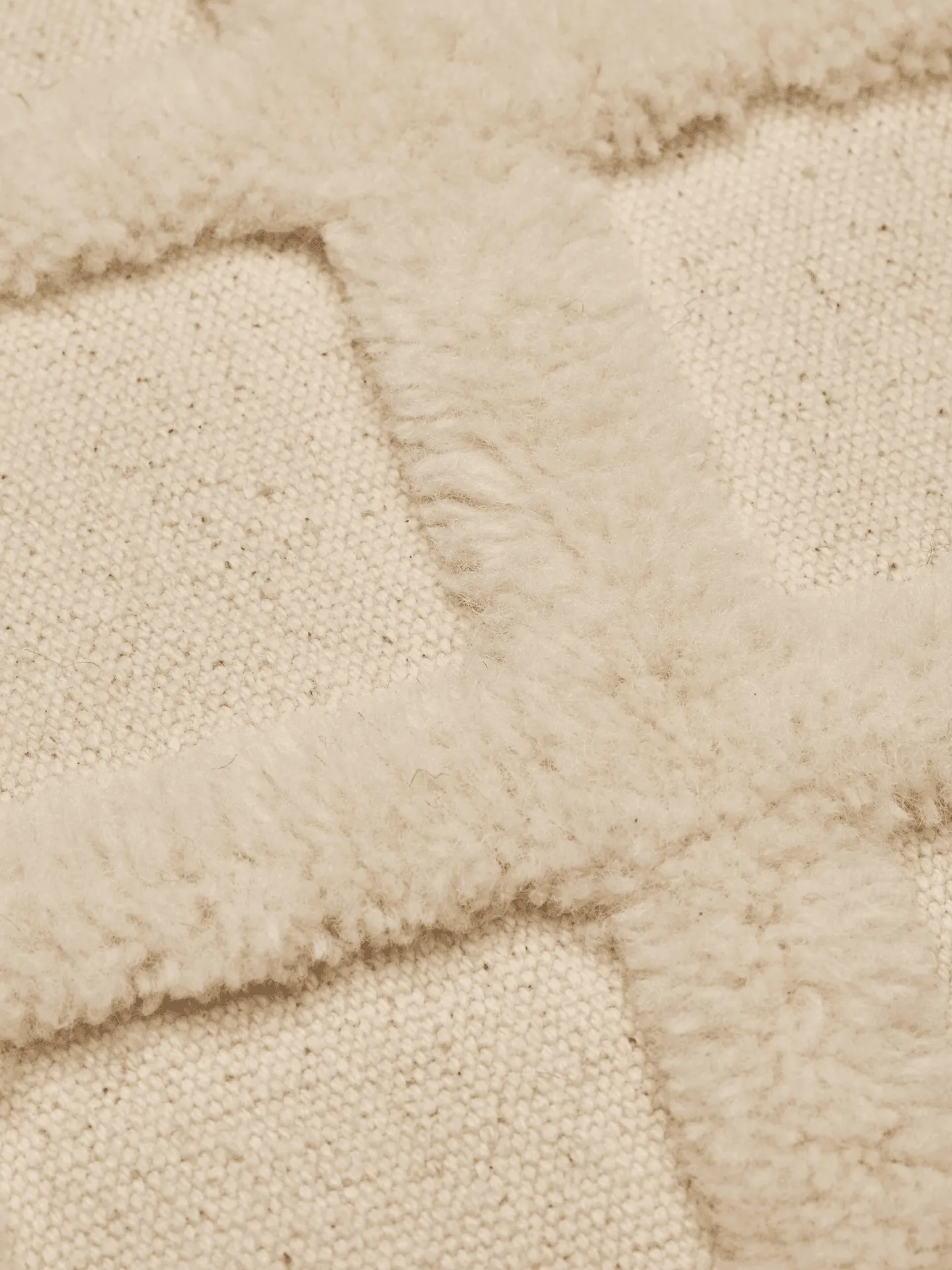 Norte Grid Kissen, Off-white, 50x50 cm Ferm Living