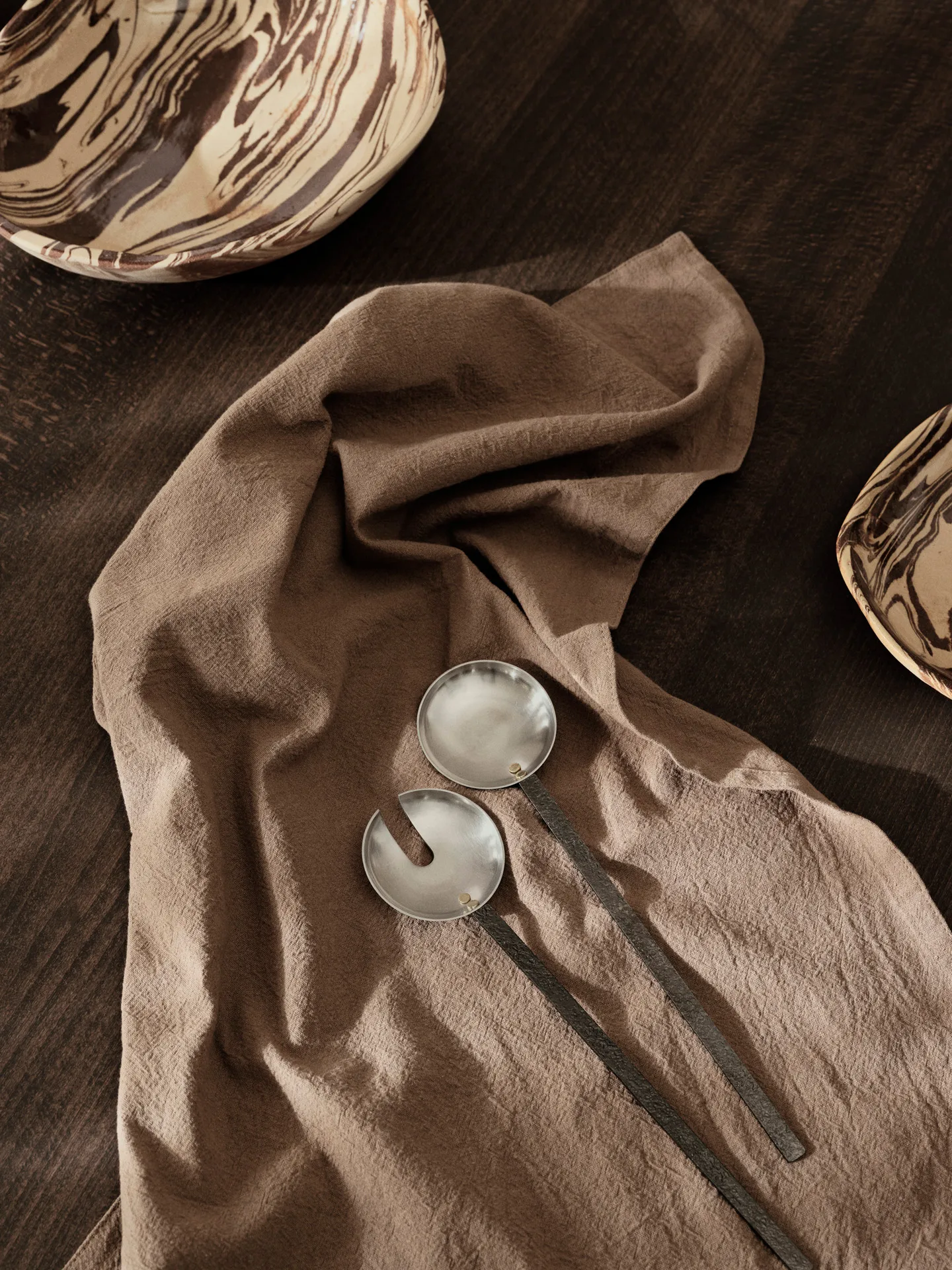 Obra Salatbesteck 2 Teile, Stainless Steel Ferm Living