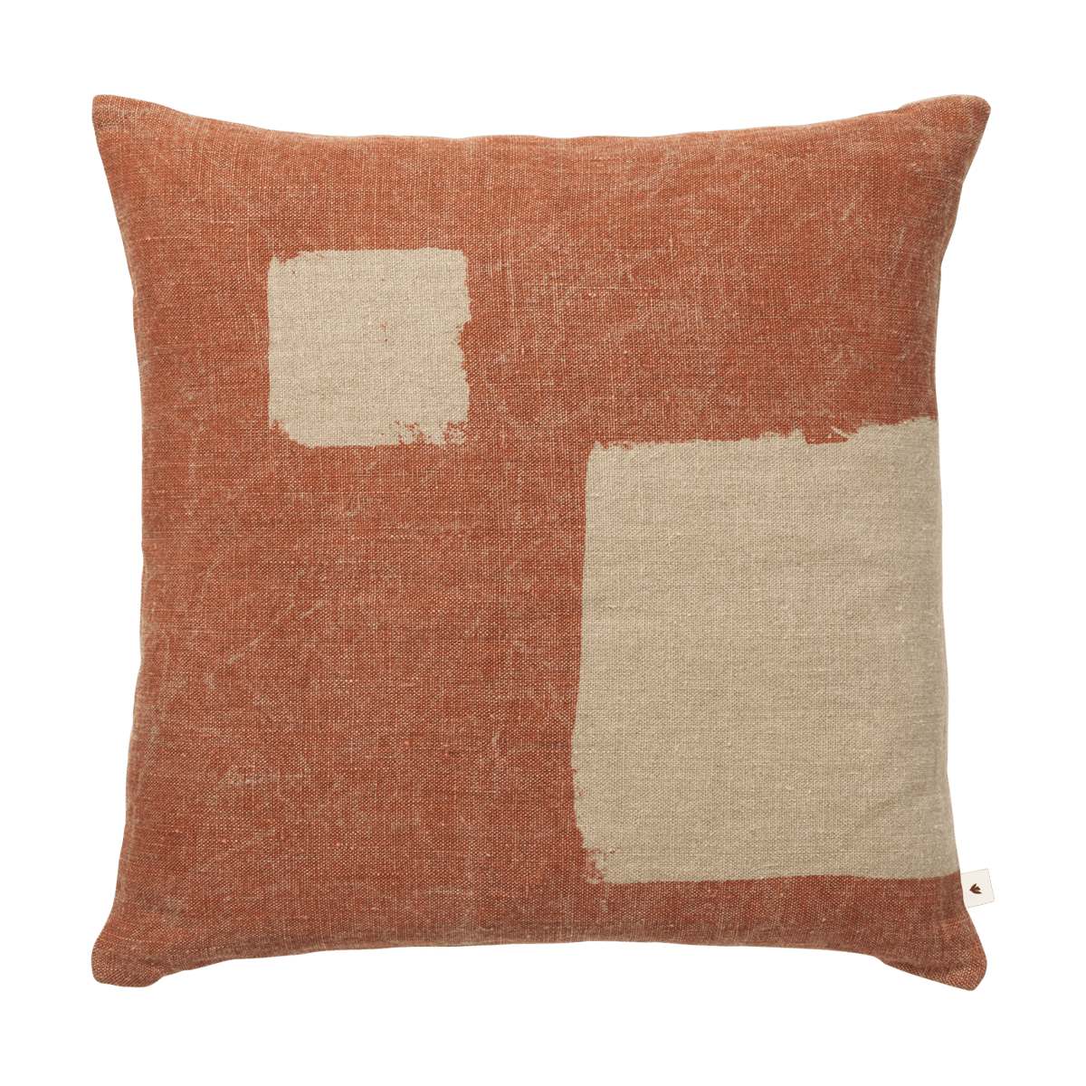 Ferm Living Oleo Kissenbezug 50x50 cm Terracotta-Natural