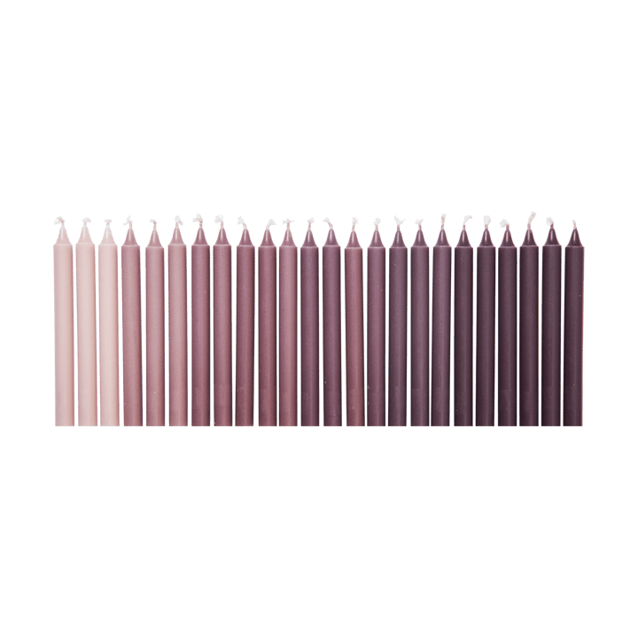 Ombre Antikkerzen 24 Stk. - Dark grape - Ferm Living