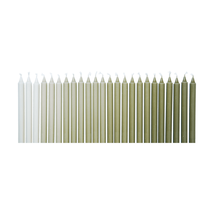 Ombre Antikkerzen 24 Stk. - Khaki - Ferm Living