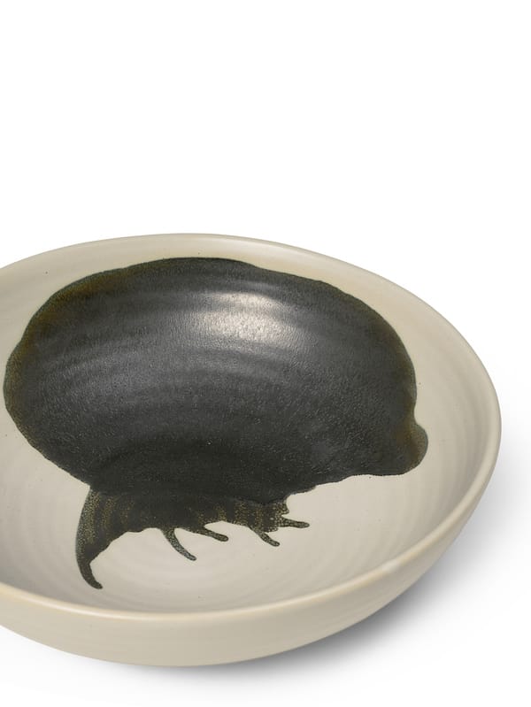 Omhu Schüssel large ⌀28 cm, Off white-charcoal Ferm Living