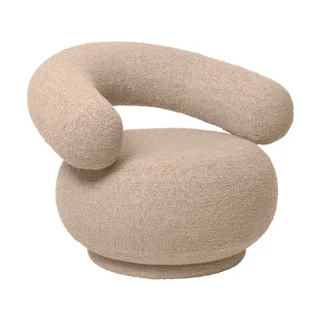 Orbo Lounge chair Sessel - Raw bouclé - Natural - Ferm Living