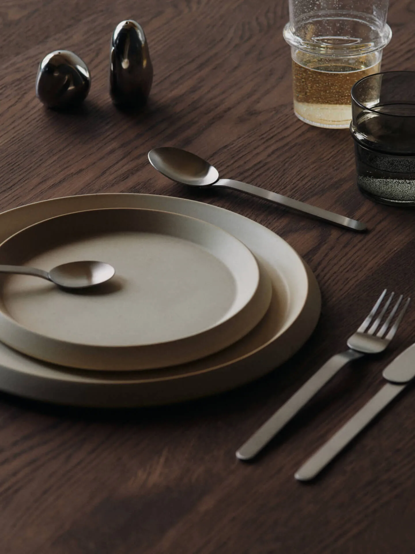 Orevo Salz- und Pfefferstreuer Set, Polished Stainless Steel Ferm Living