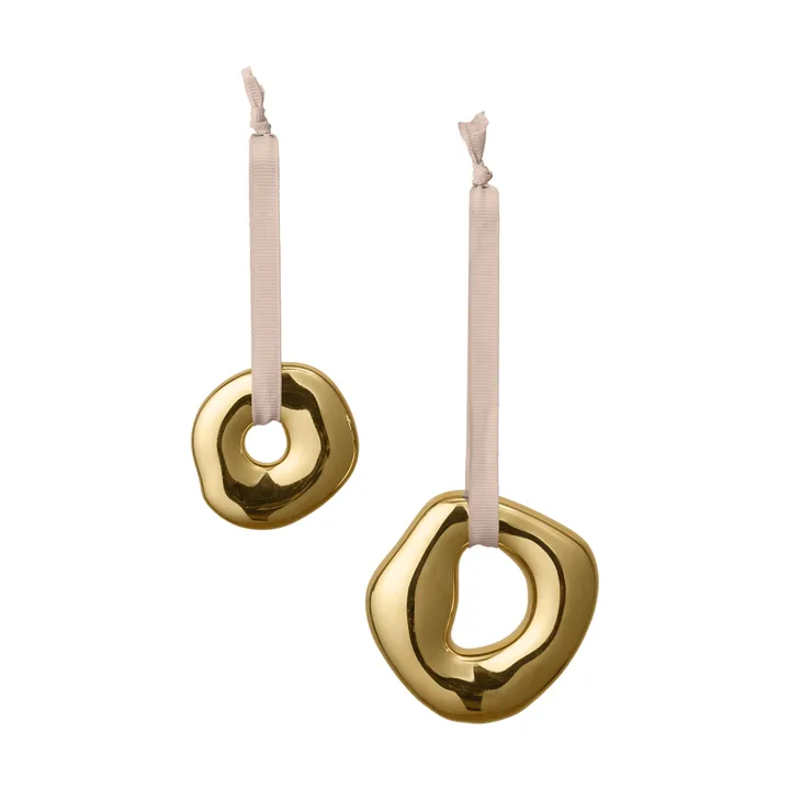 Orrith Dekorationsanhänger 2-teilig - Messing-Finish - Ferm Living