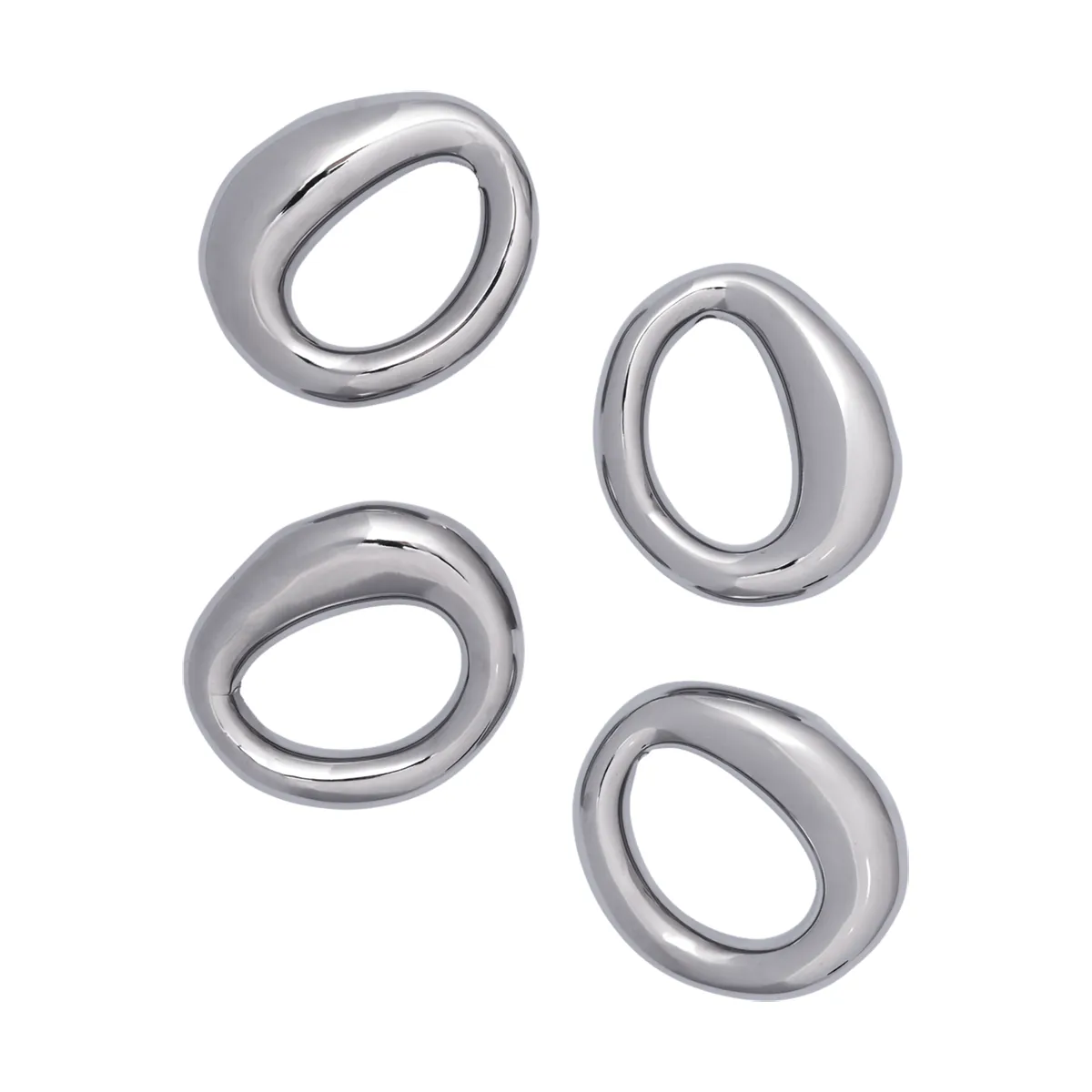 Orrith Serviettenring 4er Pack, Silber Ferm Living