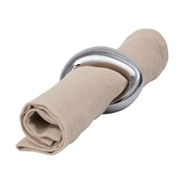 Orrith Serviettenring 4er Pack - Silber - Ferm Living