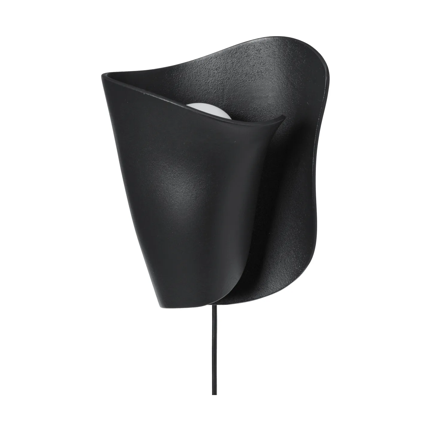 Oyster wall sconce Wandleuchte, Black Ferm Living