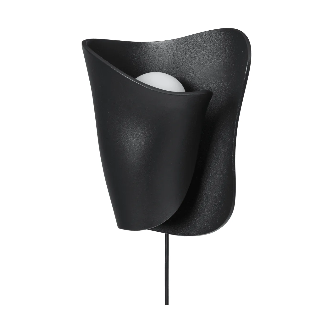 Oyster wall sconce Wandleuchte, Black Ferm Living