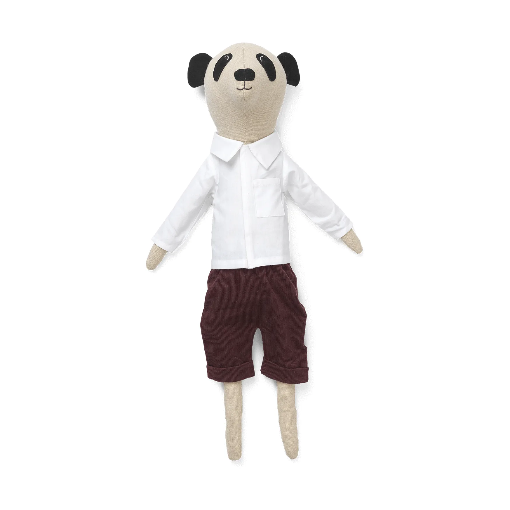 Panda Teddy Kuscheltier, Natural Ferm Living