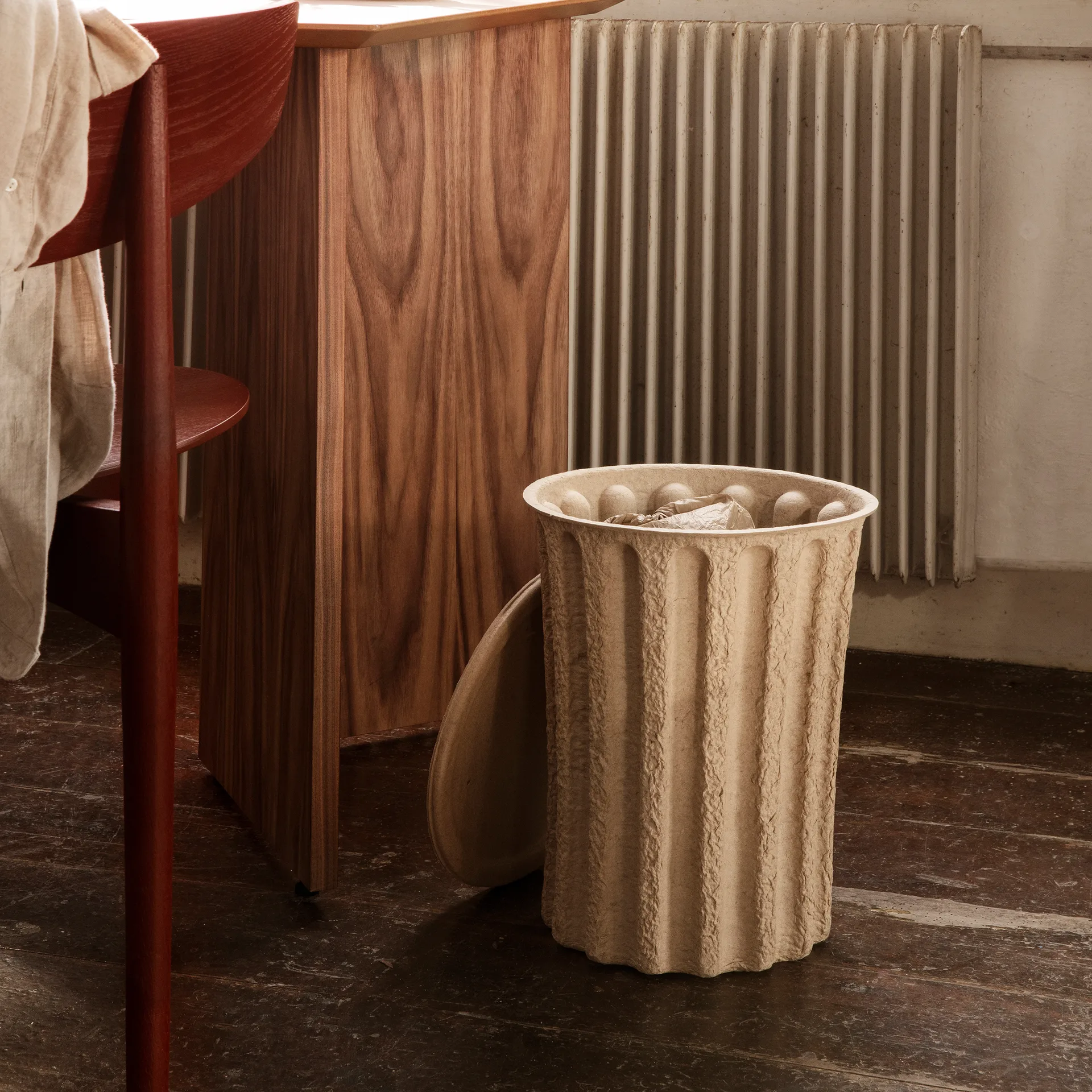 Paper Pulp Papierkorb, Brown Ferm Living