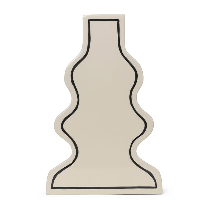 Paste Vase curvy 36cm - Off-white - Ferm LIVING