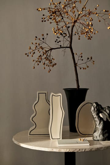 Paste Vase curvy 36cm - Off-white - ferm LIVING