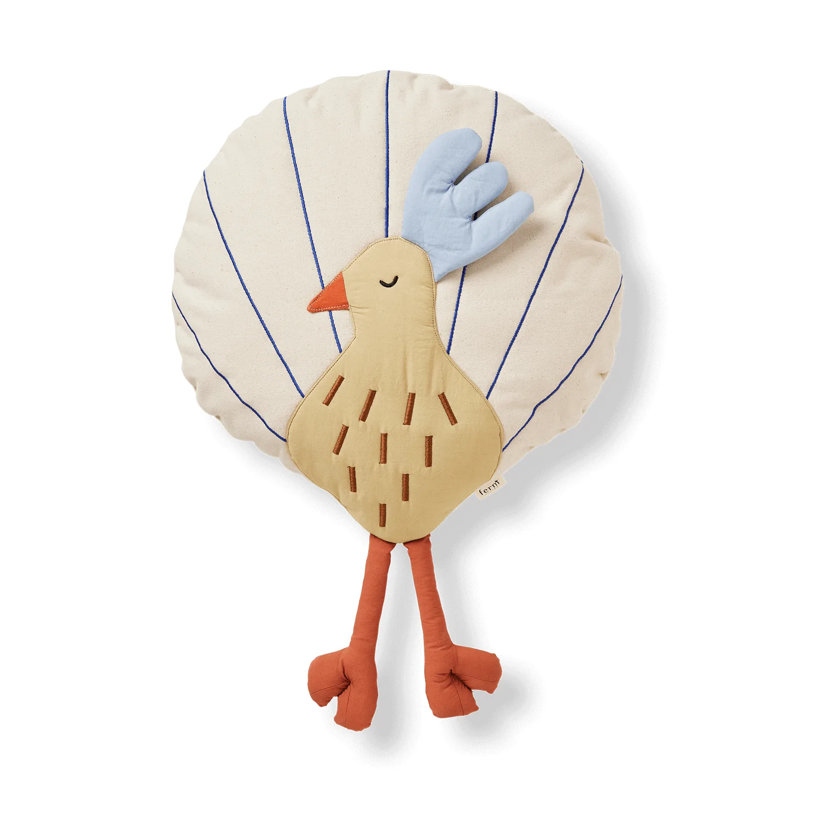 Peacock Kissen, Silver Fern-undyed Ferm Living