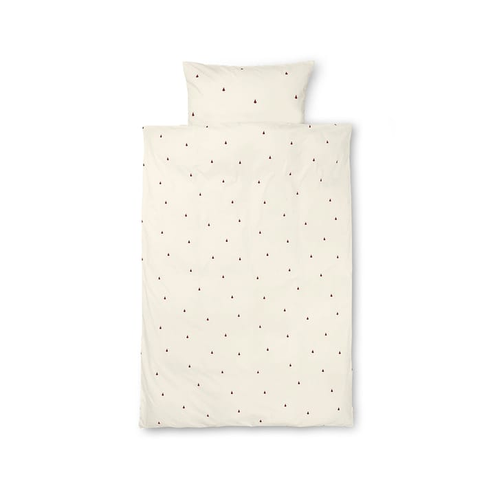 Pear Bettwäsche 70 x 100cm - Off white-cinnamon - Ferm LIVING