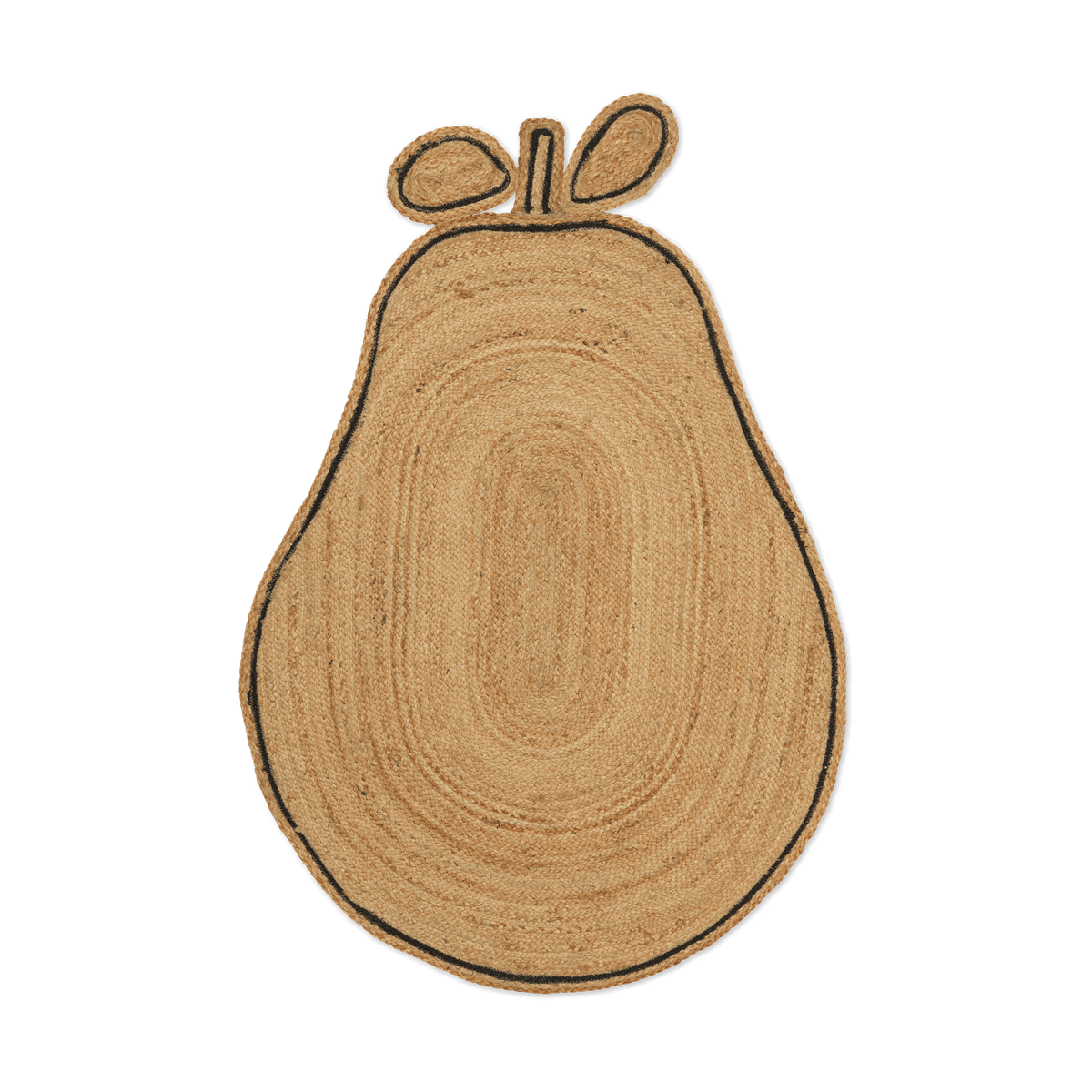 Ferm Living Pear braided Juteteppich Natural