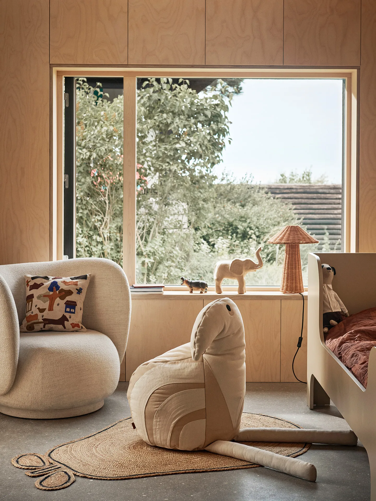 Pear braided Juteteppich, Natural Ferm Living