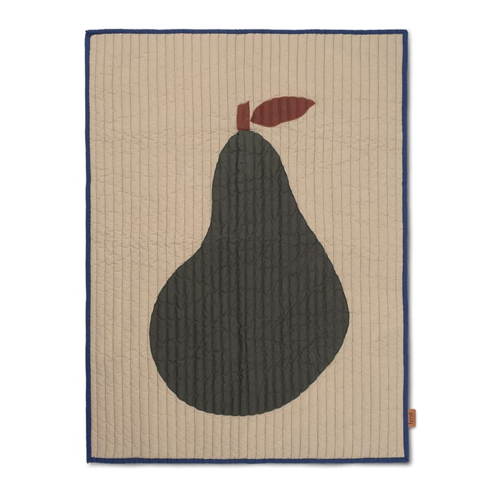 Pear Decke 80 x 110cm - Sand-dunkelgrün - Ferm LIVING