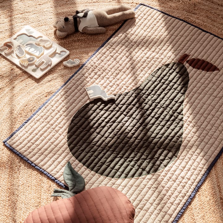 Pear Decke 80 x 110cm, Sand-dunkelgrün Ferm Living