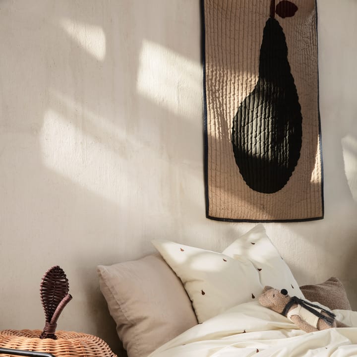 Pear Decke 80 x 110cm, Sand-dunkelgrün Ferm Living