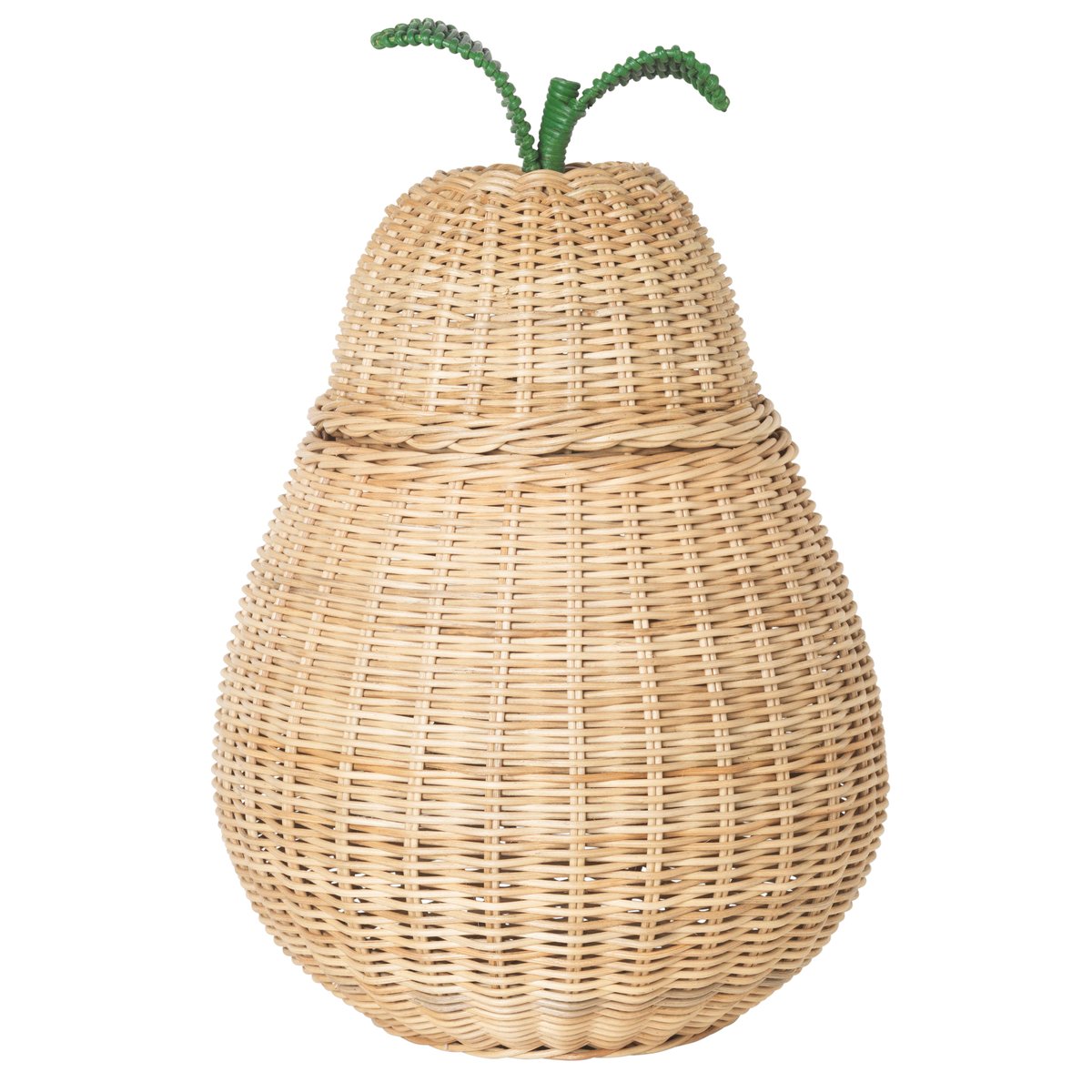 Ferm Living Pear Verwahrungskorb Natur | Skandinavisches Design | Aufbewahrungskörbe | Braun