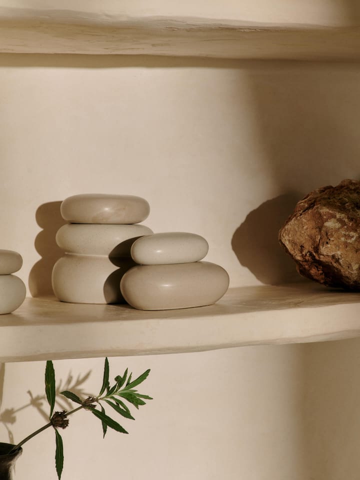Pebble Dose large, Sand/Cream Ferm Living