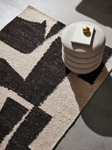 Piece Wollteppich - Off-white-Coffee, 140x200 cm - Ferm Living