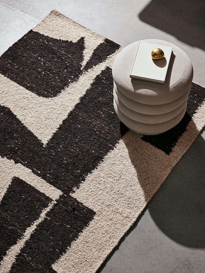 Piece Wollteppich, Off-white-Coffee, 140x200 cm Ferm Living