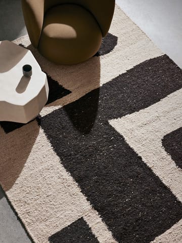 Piece Wollteppich - Off-white-Coffee, 200x300 cm - Ferm Living