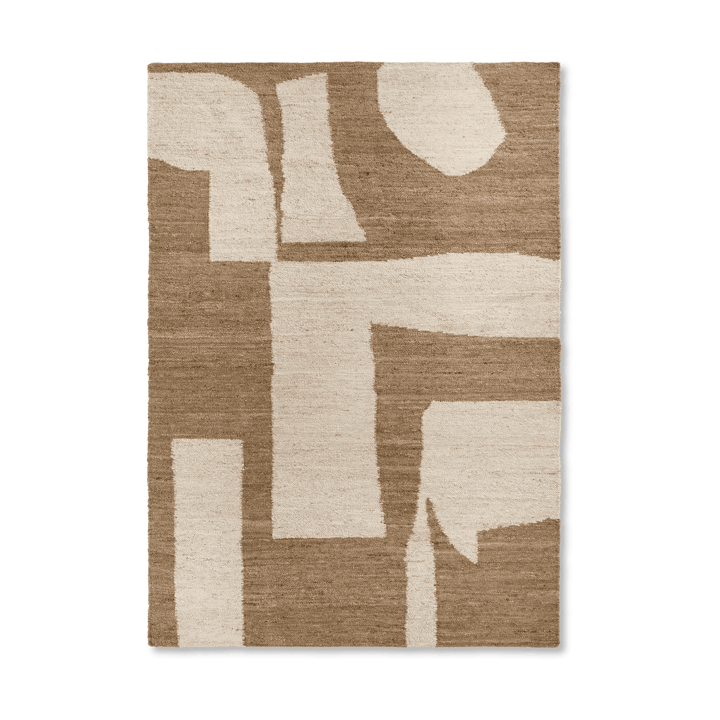 Piece Wollteppich - Off-white-Toffee, 200x300 cm - ferm LIVING