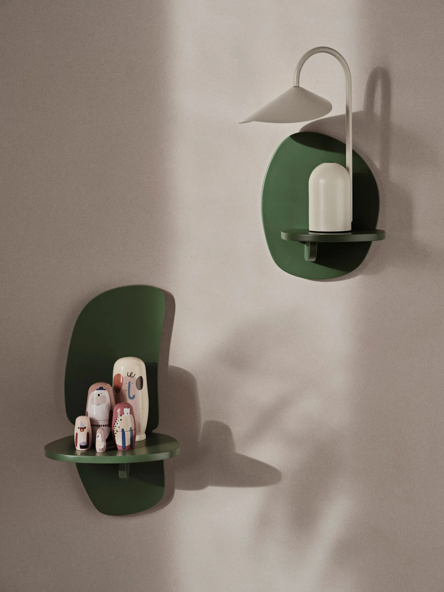Pilu Wandregal 40 cm, Verdant Green Ferm Living