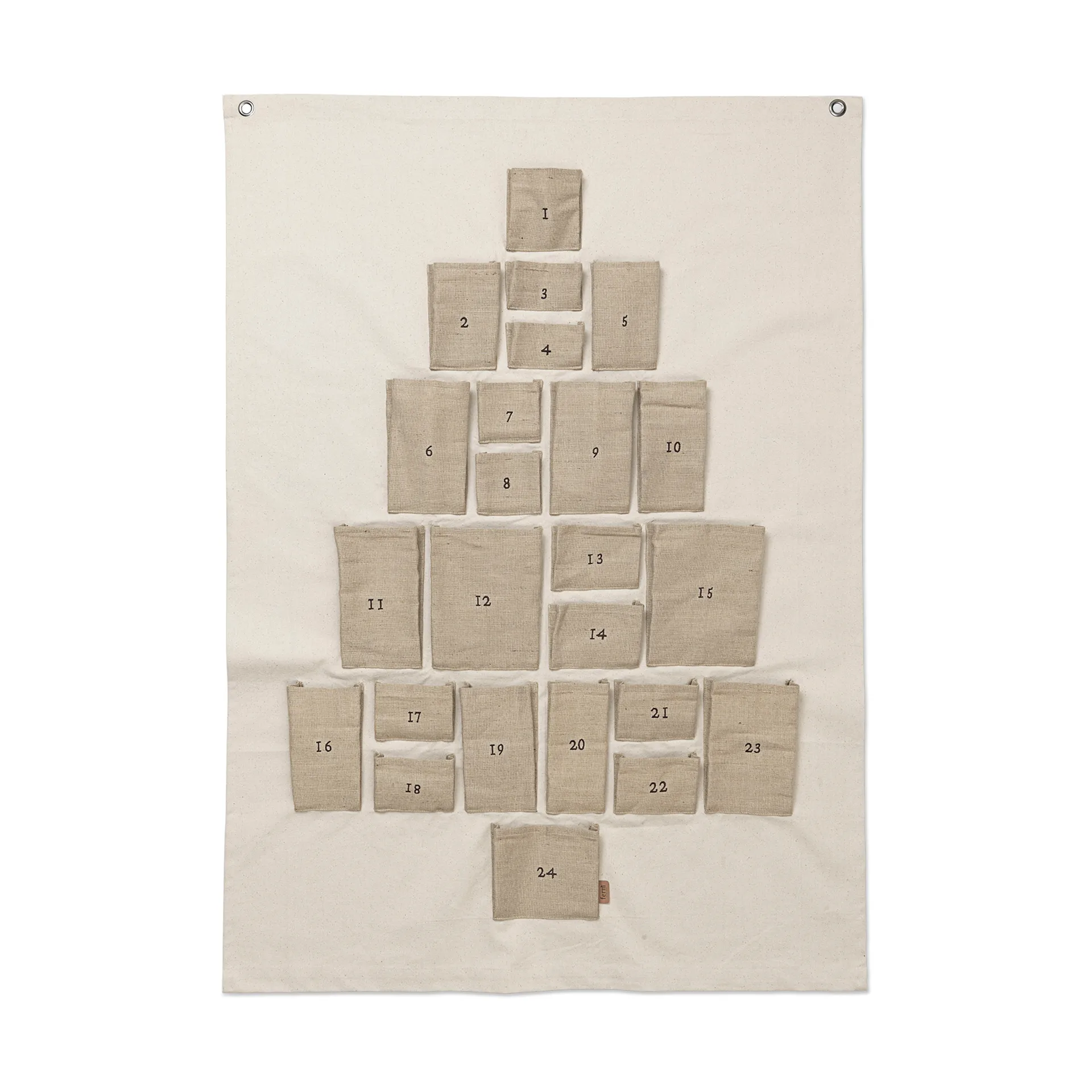 Pine Adventskalender, Maxi, 90 x 125cm Ferm Living