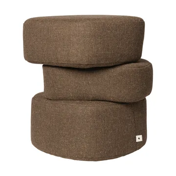 Plyo Stapel-Pouf - Dark brown - Ferm Living