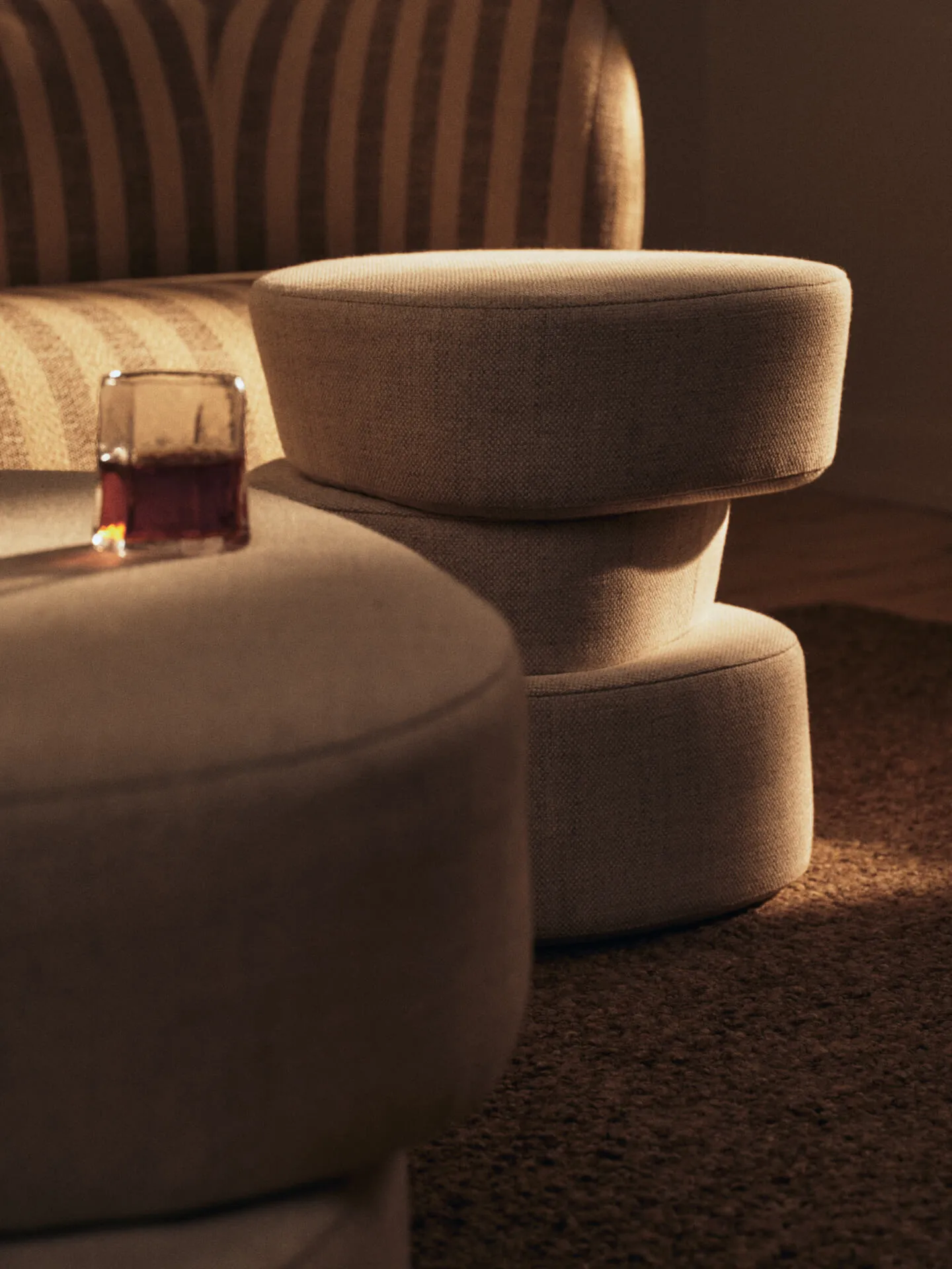 Plyo Stapel-Pouf, Off-white Ferm Living