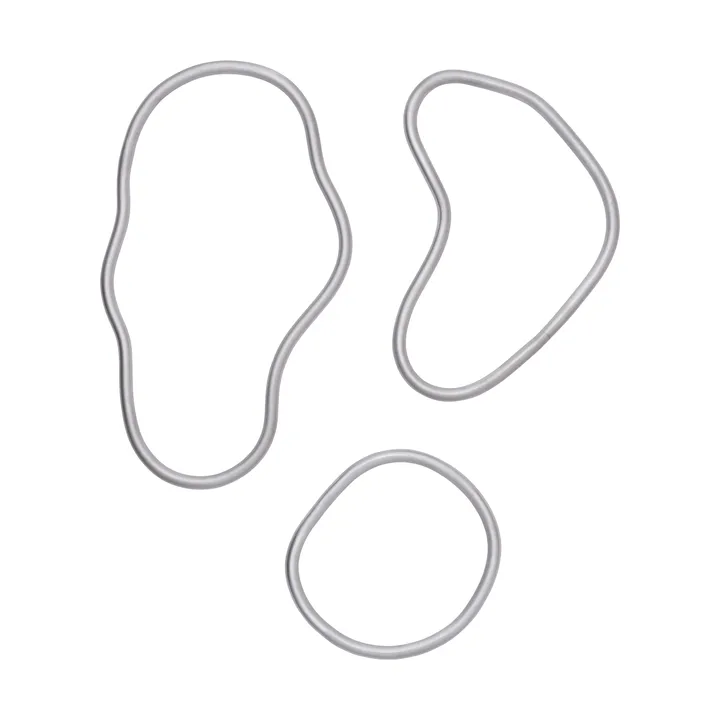 Pond Topfuntersetzer 3 Teile - Aluminium - Ferm Living