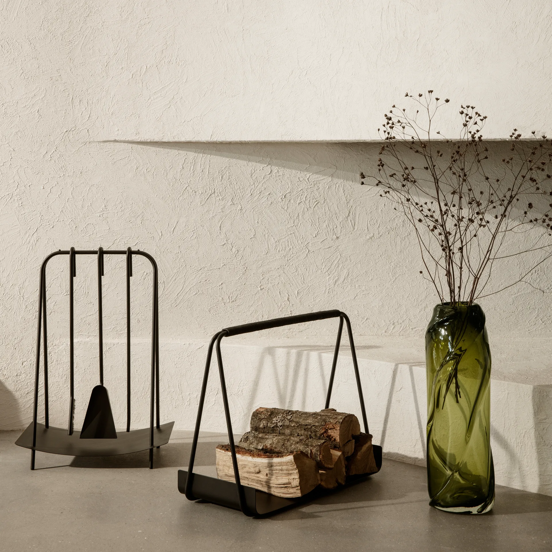Port Brennholzkorb, Schwarz Ferm Living