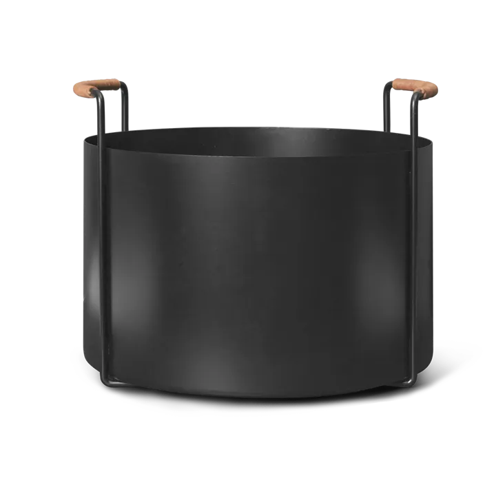 Port Feuerholzkorb, 42x40x32,4 cm - Black - Ferm Living
