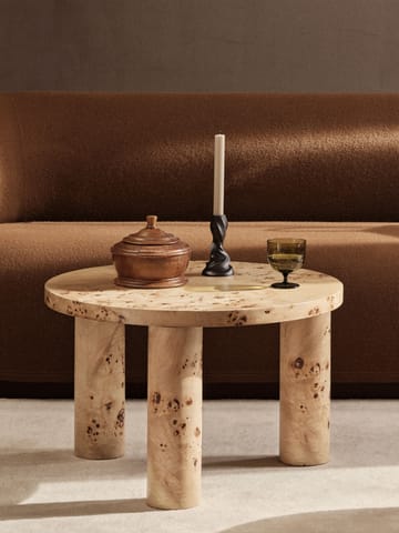 Post Couchtisch small Ø 65 cm - Burl veneer - ferm LIVING