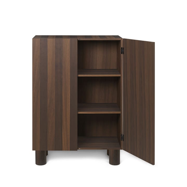 Post Schrank - Oak rauchgrau, mit Türen - ferm LIVING