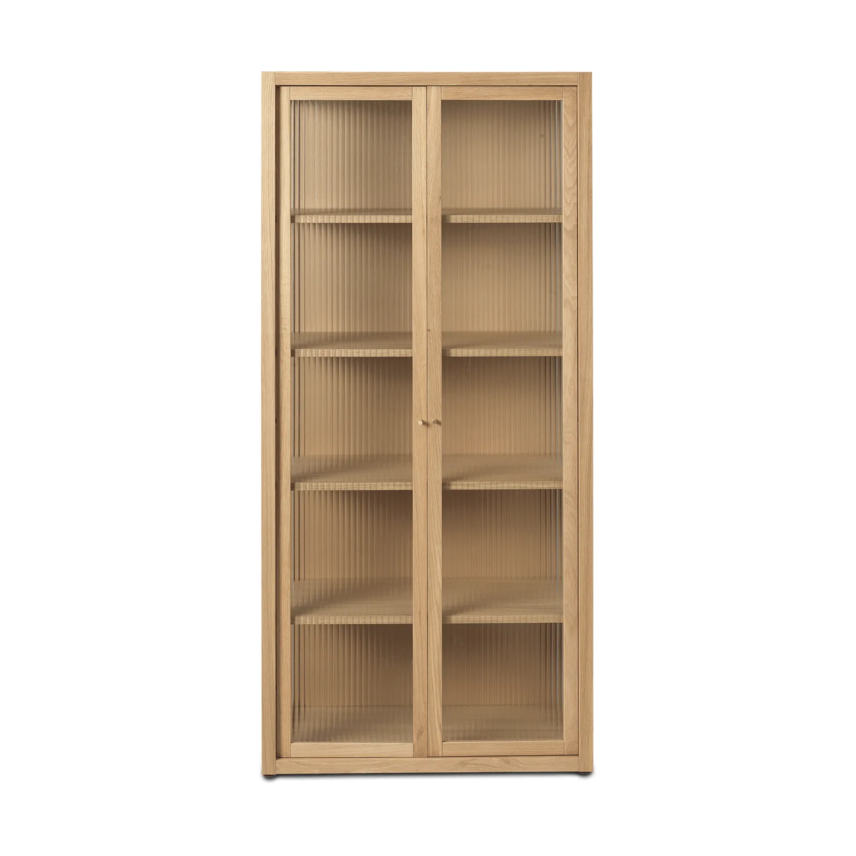 Reed Vitrinenschrank 70x155 cm, Natural oak Ferm Living