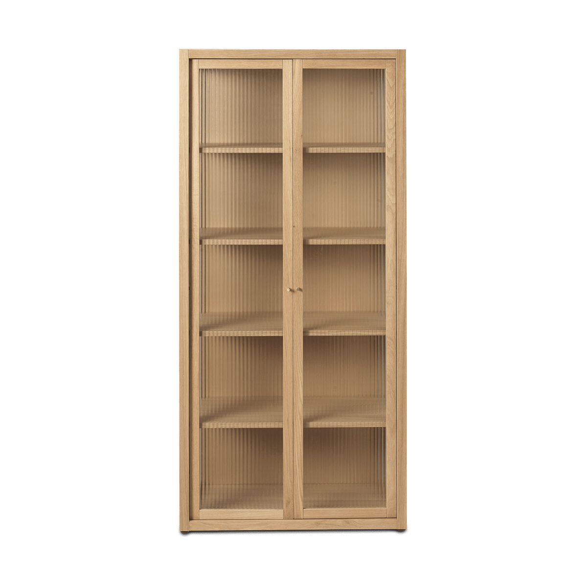 Ferm Living Reed Vitrinenschrank 70x155 cm Natural oak